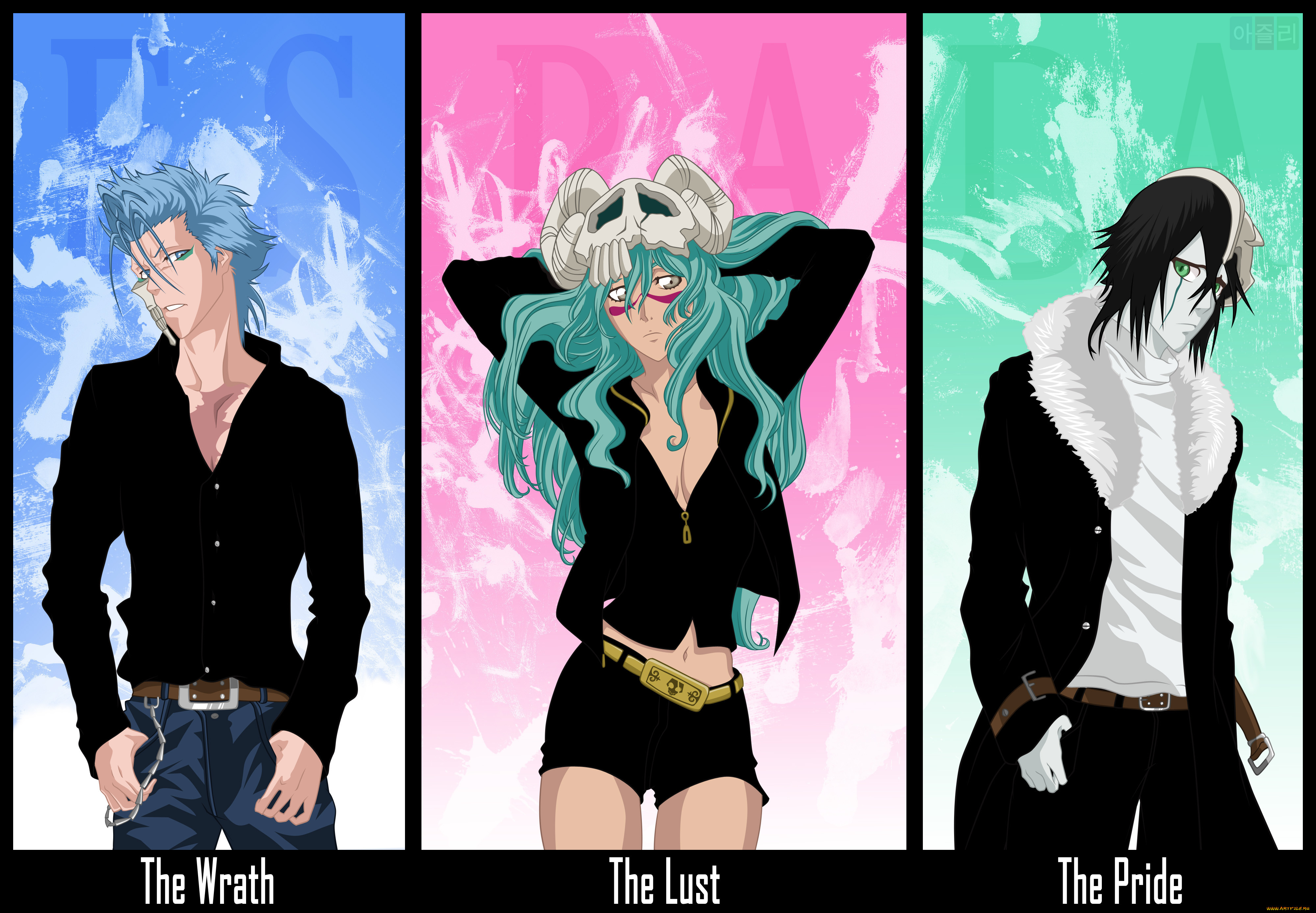 , bleach, ulquiorra, schiffer, grimmjow, jeagerjaques, neliel, tu, oderschvank
